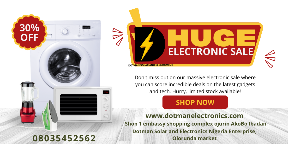 Dotman Solar and Electronics Nigeria Enterprise promo